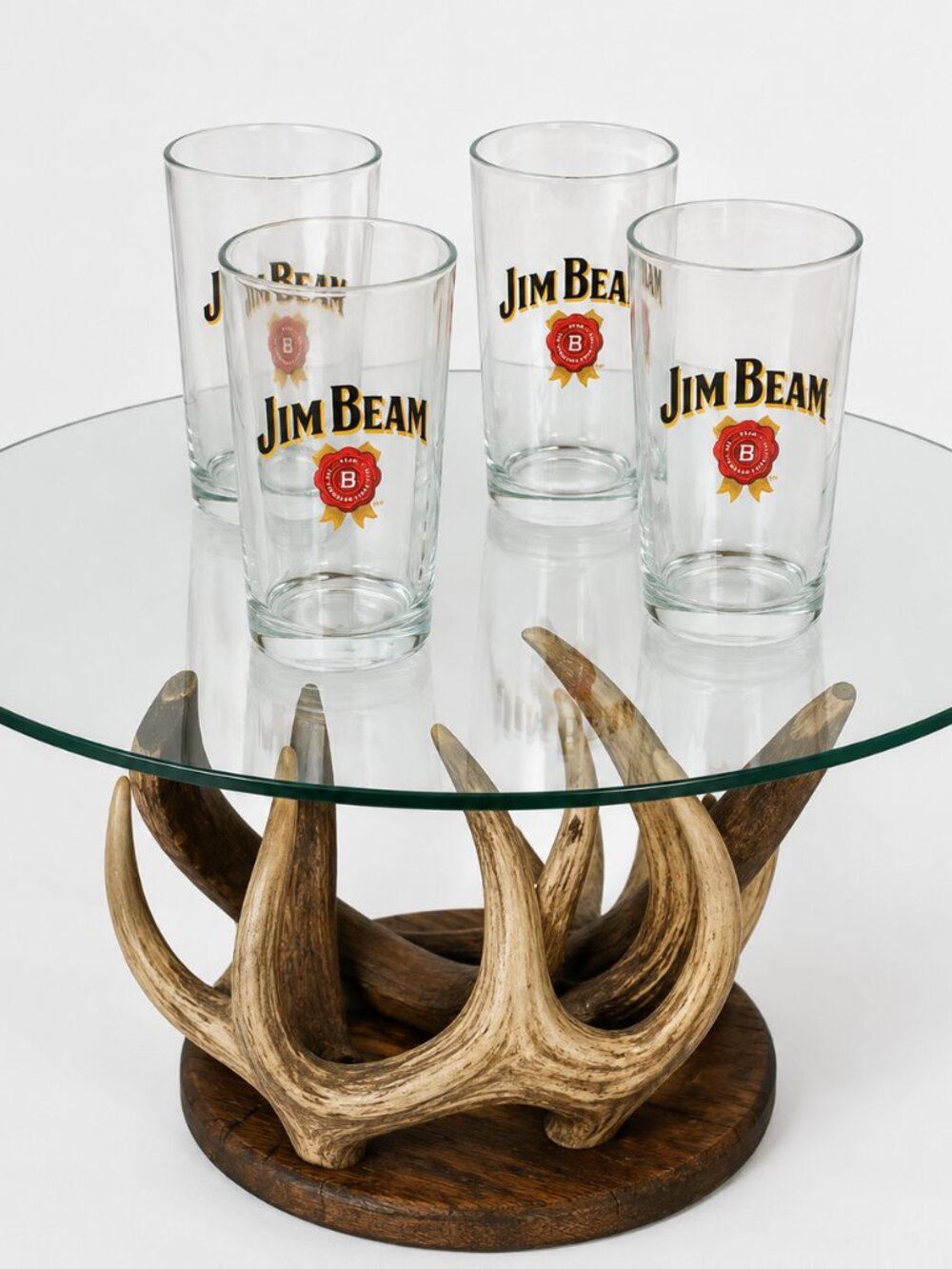 Set Of 4 Jim Beam Drinking Glasses